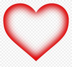 a red heart on a transparent background