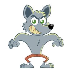 an image of a cartoon wolf character