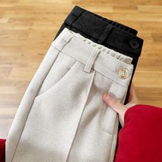 🎄Please order by December 10th to ensure the best chance for you to receive your item before Christmas!🎄 Stay cozy and stylish all season long with these versatile wool-blend trousers.  Featuring a flattering pencil cut and comfortable fit, these pants are perfect for both work and weekend wear. 🍂What Is Included:🍂 1 x Women's Trousers 🍂Size:🍂 XS, S, M, L, XL, 2XL  🍂Key Features:🍂 Luxurious Warmth: Soft cotton, wool and polyester blend fabric keeps you cozy on chilly days.  Flattering Fi Beige Tapered Leg Pants For Winter, Beige Tapered Leg Winter Pants, Winter Beige Tapered Leg Pants, Woollen Trousers Women, Chic Wool Pants For Winter, High-waisted Beige Winter Bottoms, Beige Bottoms For Winter Workwear, High Waist Beige Bottoms For Winter, Beige High Waist Winter Bottoms