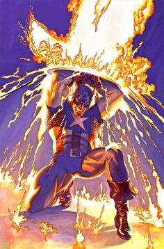 Alex Ross Art, Captain America Art, Alex Ross, Marvel Captain America, Marvel Comic Character, Marvel Comics Art, Superhero Art, Comic Book Characters, Steve Rogers