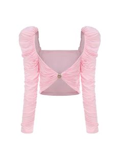 Brandy Top (Pink) – Nana Jacqueline Fitted Ruched Crop Top For Evening, Elegant Ruched Crop Top, Pink Ruched Top For Night Out, Feminine Ruched Crop Top, Party Blouse With Ruched Fitted Top, Feminine Pink Ruched Blouse, Glamorous Pink Stretch Top, Elegant Ruched Stretch Crop Top, Elegant Stretch Ruched Crop Top