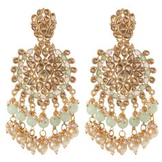 PRICES MAY VARY. Please confirm the size using model image, videos or size dimensions. Antique gold tone plated, enamelled, meenakari crystal dangling chandelier earrings set,Size: L X W: 4.2 Inch x 2 Inch (10.7 cm x 5 cm), Closure: Push Back. Big dangle earrings, gold tone plating, embellished with crystals, faux pearl and beads, gives it a perfect traditional look. Ideal Gift: Elegant gift jewelry for YOURSELF and your LOVED ONCE like, Mother - Duagther, Grand Mother - Grand Duagther, Sister - Dangling Chandelier, Chandelier Long, Big Dangle Earrings, Festival Dance, Saree Lehenga, Valentine Anniversary, Wedding Designer, Bollywood Jewelry, Ethnic Outfits