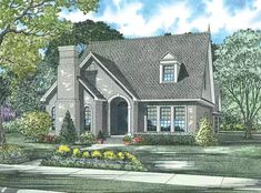 this is an artist's rendering of these house plans