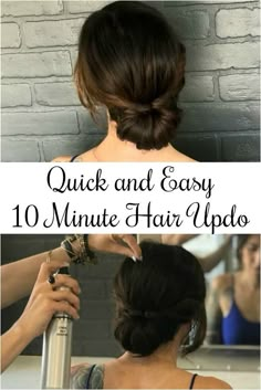 Updo Casual, Easy Chignon, Easy Formal Hairstyles, Casual Updo, Easy Updos For Medium Hair, Hair Updos Tutorials, Formal Hairstyles For Long Hair, Simple Updo, Updo Tutorial