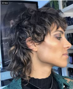 Mullet Hairstyle, Cut My Hair, Curly Hair Cuts, Short Curly Hair, Grunge Hair, Women Hairstyles