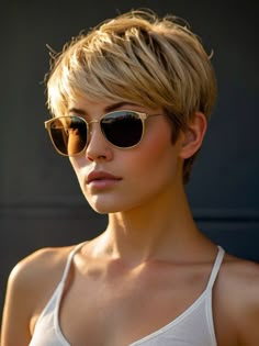 Super Short Updo, Short Whisky Hair, Smooth Pixie Haircut, Short Fine Blonde Hairstyles, Edgy Long Pixie Haircuts, Blonde Highlights Pixie Haircut, Blond Pixie Haircut, Back Of Short Hair, Women’s Short Haircuts Pixie