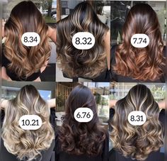 Hair Color Names, Loreal Hair Color, Schwarzkopf Hair Color, Hair Foils, Curly Hair Beauty, Balayage Technique, Cabello Hair, Hair Color Formulas, Wedding Hairstyles Bride