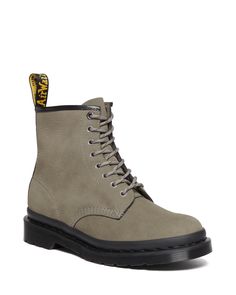 PRICES MAY VARY. Milled Nubuck WP is a water resistant soft tumbled nubuck with silky hand feel​ Hexagonal top eyelet and flecked laces​ Goodyear-welted lines are heat-sealed at 1,300°F and reinforced with the signature welt stitch Kids Luggage, Goodyear Welt, Luxury Store, Nubuck Leather, Pharmacy Gifts, Dr. Martens, Unisex Fashion, Fashion Boots, Shoes Jewelry