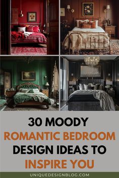 Looking for modern bedroom ideas with a hint of romance? A dark bedroom decor scheme can add depth and warmth to your space. Whether you’re adding velvet throw pillows or sleek black furniture, these romantic bedroom ideas will set the mood for a restful night’s sleep.