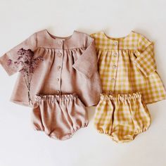 Trendy Baby Clothes, Linen Clothing, Fashionable Baby Clothes, Trendy Baby, Baby Outfits, Kids Outfits Girls