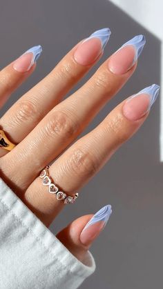 August is here, meaning it's time for a fresh manicure. We've rounded up 20 French manicure ideas inside. Classic Nail Designs, Bow Nail Designs, 3d Nail Art Designs, August Nails, Classic Nails, Blue Nail Designs, Simple Nail Designs