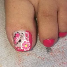 Pedicure Designs Toenails, Pretty Toe Nails, Magic Nails, Cute Toe Nails, Blue Acrylic Nails, Pedicure Designs, Nail Art Designs Videos, Colorful Nail Designs, Toe Nail Designs