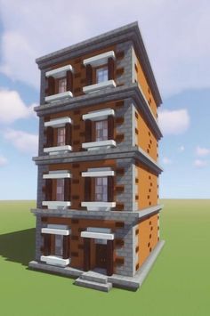 an image of a very tall building in minecraft