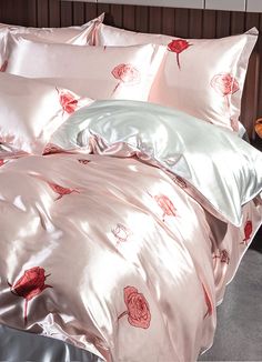 Luxury Rose Soft Silky Tencel Duvet Cover Set | Yedwo Home