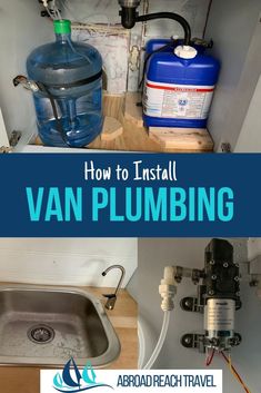 an image of how to install van plumbing