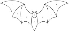 how to draw a bat for halloween