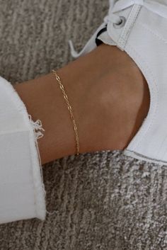 Simple Gold Anklet, Minimal Anklet, Gold Ankle Bracelets, Minimalist Gold Jewelry, Dainty Anklet, Dainty Gold Jewelry