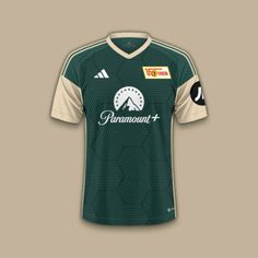 the soccer jersey worn in green and white