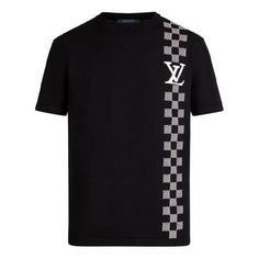 LOUIS VUITTON SS21 Racing Checked Short Sleeve T-Shirt For Men Black 1A8P9V Louis Vuitton T Shirt Men, Lv T Shirt Men, Louis Vuitton Mens Shirts, Louis Vuitton Tshirt, Lv Shirt, Louis Vuitton Shirts, Mens Sleeve, Louis Vuitton Men, Stylish Sneakers