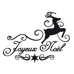 a black and white logo with the word joyous noel written in cursive writing