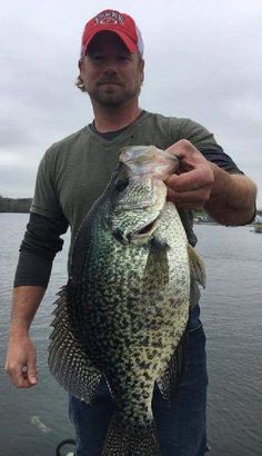 a man holding a large fish while standing on a boat