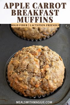 Carrot Breakfast Muffins, Carrot Breakfast, Apple Recipes Easy Healthy, Apple Carrot Muffins, Apple Recipes Healthy, Healthy Breakfast Muffins, Apple Recipes Easy, Apple Dessert Recipes