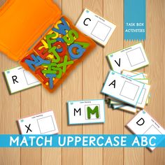 match uppercase and lowercase abc letters with matching cards