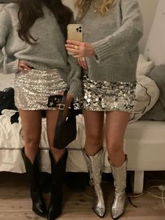 Glitter Outfit, Glitters Skirt, Skandinavian Fashion, Rock Outfit, Party Fits, New Years Outfit, Looks Party, Eve Outfit