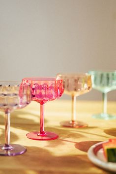 Discover the entire Outdoor Dining & Dinnerware Collection Perfect for patio and pool, these glasses are made of a durable acrylic for worry-free use indoors and outdoors. | Lucia Acrylic Coupe Glasses, Set of 4 by Anthropologie, Size: S/4 coupe Anthropologie Decor, Acrylic Drinkware, Pool Drinks, Goblet Wine Glasses, Spring Entertaining, Cake Stand With Dome, Anthropologie Home, Great Wedding Gifts, Entertaining Essentials