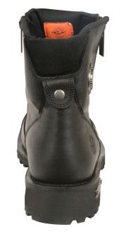 motorcycle boots with side zip