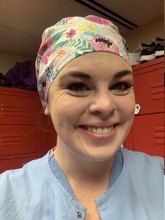 This EURO style floral scrub cap is adorable and very comfortable to wear! It comes in a variety of style so you can pick which is best for you! The EURO style scrub cap is pictured but is available in other styles: MEN'S/UNISEX Has fabric ties EURO Has elastic and a cord lock ORIGINAL Has ribbon for adjustment All caps are made in the USA. We are constantly updating our inventory - please let us know if you have any questions. Styling Scrubs, Pink Scrubs, Nurse Cap, Surgical Scrub Hats, Euro Style, Scrub Hat, Scrub Cap, Scrub Hats, Scrub Caps