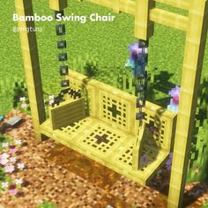 an image of a swing chair made out of lego blocks