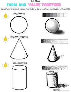 an image of different types of shapes and sizes in the form of balls, circles, and