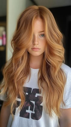 Top 25 Strawberry Blonde Hair Ideas for 2024: Get Inspired with These Gorgeous Styles Blond Hair With Strawberry Highlights, Long Strawberry Blonde Hair With Layers, Highlights For Ginger Hair, Light Red Blonde Hair, Fall Strawberry Blonde Hair Color, Dirty Strawberry Blonde Hair, Subtle Strawberry Blonde, Dimensional Strawberry Blonde, Dark Strawberry Blonde Hair