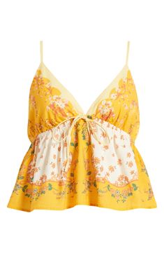 Pretty mixed florals and a floaty babydoll silhouette romance this sweet cami that pairs with all your faves all season long. 8 1/2" center front length (size Medium) V-neck Adjustable straps Partially lined 100% cotton Dry clean or machine wash, tumble dry Imported Floral Camisole, Estilo Country, Outfit Inspo Casual, California Poppy, Cute Preppy Outfits, Going Out Tops, Cute Everyday Outfits, Summer Fashion Outfits, Dream Clothes