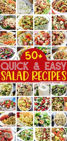 healthy salad recipes for dinner Budget Salad, Fast And Easy Salads, Easy Tasty Salads, Different Types Of Salad Recipes, Cheap Salads Budget, All Kinds Of Salads, Salad Types, Flavorful Salad Recipes, Simple Tossed Salad