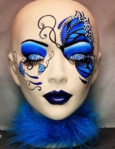 Butterfly Makeup, Doll Head