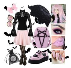 April Rhoads comes to school to teach them a thing or two Pink Polyvore, Perky Goth, Mode Pastel, Cute Emo Outfits, Pastel Goth Aesthetic, Outfits Pastel, Goth Outfit Ideas, Pastel Goth Outfits, Pink Goth