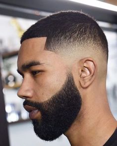 Discover Top 17 Beard Styles for Black Men in 2024: Embrace Your Style with Confidence Fade Haircut With Beard, Medium Fade Haircut, Types Of Fade Haircut, Mid Fade Haircut, Black Beard, Beard Haircut