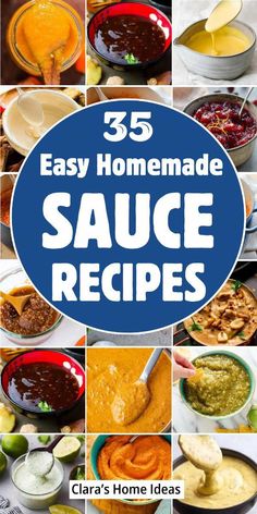 25 easy homemade sauce recipes that are great for dipping, dips and other appetizers