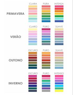 the color chart for different colors