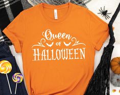 Get your order now: Peckshirt  Queen of Halloween Shirt,Halloween Party Shirts,Hocus Pocus Shirts,Sanderson Sisters Shirts,Halloween Outfits,2022 Halloween Funny Shirt - Print In Your Way Hocus Pocus Shirts, Sisters Shirts, Queen Of Halloween, Sanderson Sisters Shirt, Hocus Pocus Shirt, Outfit Halloween, Summer Graphic Tee, Sanderson Sisters, Halloween Outfit