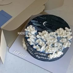 30 Cake Ideas, Cake Designs Simple, Cake Ideas For Birthday, Cloudy Night Sky, Cloudy Night, 30 Cake, 귀여운 음식 그림