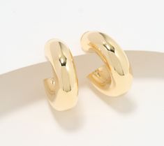 Your go-to option for evenings out, these tube hoop earrings bring a beautiful boost to any outfit. From the Italian Jewelry Collection x David Markstein. Tube Hoop Earrings, Italian Jewelry, Coolers, Jewelry Collection, Jewelry Earrings, Hoop Earrings, Gold