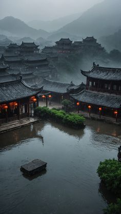 Japanese Buildings Traditional, Chinese Culture Aesthetic, Ancient China Aesthetic, China Temple, Chinese Places, Japanese Countryside, Ancient Asia, Ancient Chinese Architecture, Asian Landscape