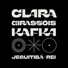 the logo for clara girassois kafka and jequita reii