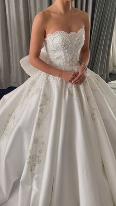 Leah Da Glória on Instagram: "X FINAL FITTING X @leahdagloria" Poofy Lace Wedding Dress, Big Poofy Wedding Dress Ball Gowns, Princess Lace Wedding Dress, Weddinh Dresses, Dream Wedding Ideas Dresses The Bride, August Wedding Dress, Big Poofy Wedding Dress, Off The Shoulder Lace Wedding Dress, Girly Wedding Dress