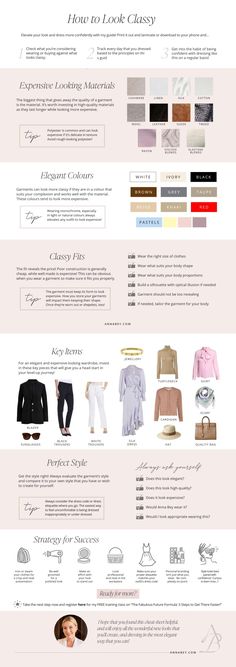 Classy Tips, Cheat Sheet, Every Woman, Classy Outfits, Fashion Ideas, How To Wear