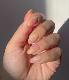 Nail Designs For Everyday, Minimal Nail, Hippie Nails, Tie Dye Nails, Gel Nails Diy, Simple Gel Nails, Minimal Nails, Pearl Nails, Almond Acrylic Nails