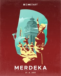 the poster for merdeka